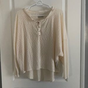 Urban outfitters cream comfy top